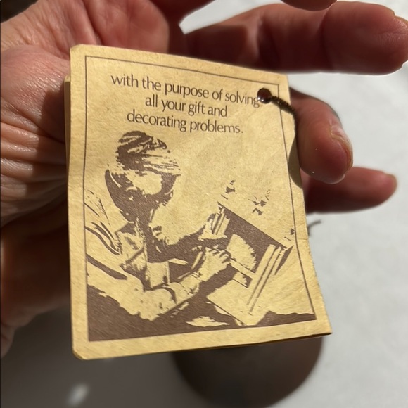 Brown vintage wooden MaLeck Bell- NWT - Picture 3 of 4